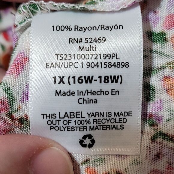 Women's Plus Size Puff‎ Sleeve Square Neck Babydoll fall Top - Picture 8 of 10